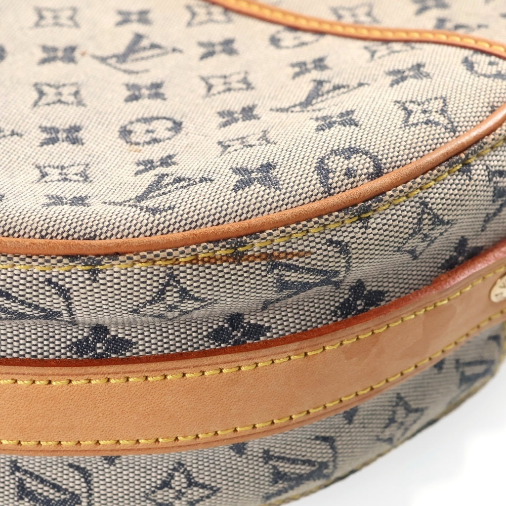 LOUIS VUITTON(ルイヴィトン) ジャンヌGM ショルダーバッグ ポシェット モノグラムミニ キャンバス レザー ブルー M92000 レディース