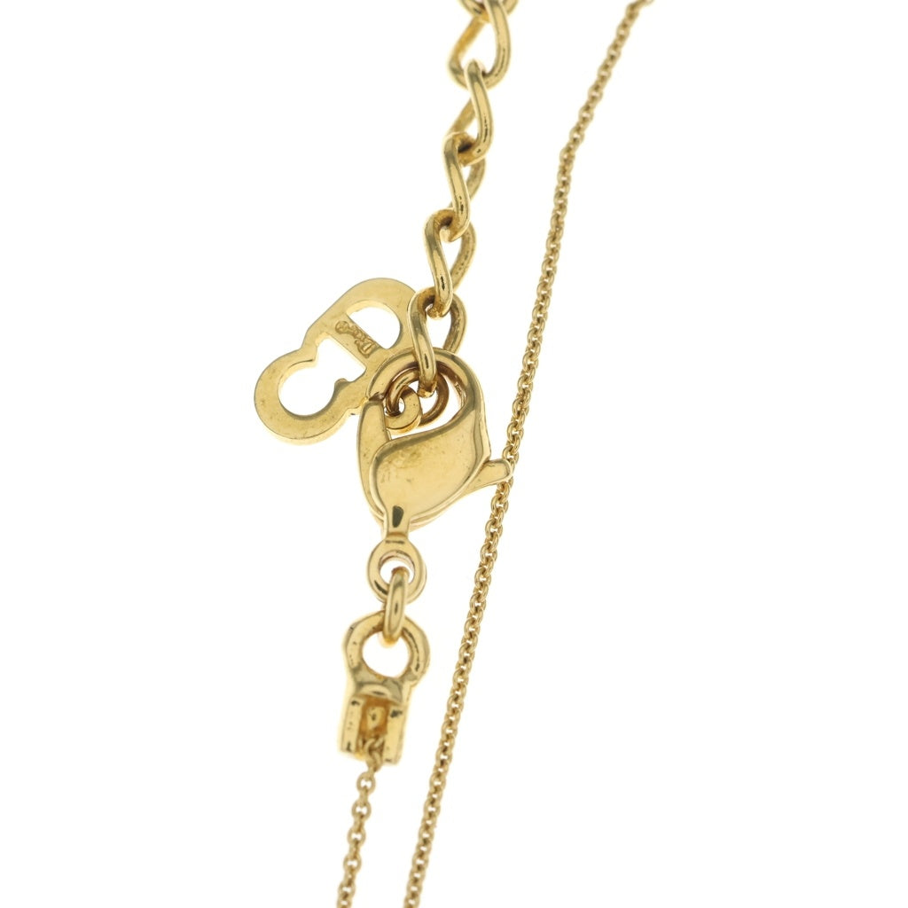 Christian Dior(クリスチャンディオール) CDロゴ ネックレス ゴールド レディース