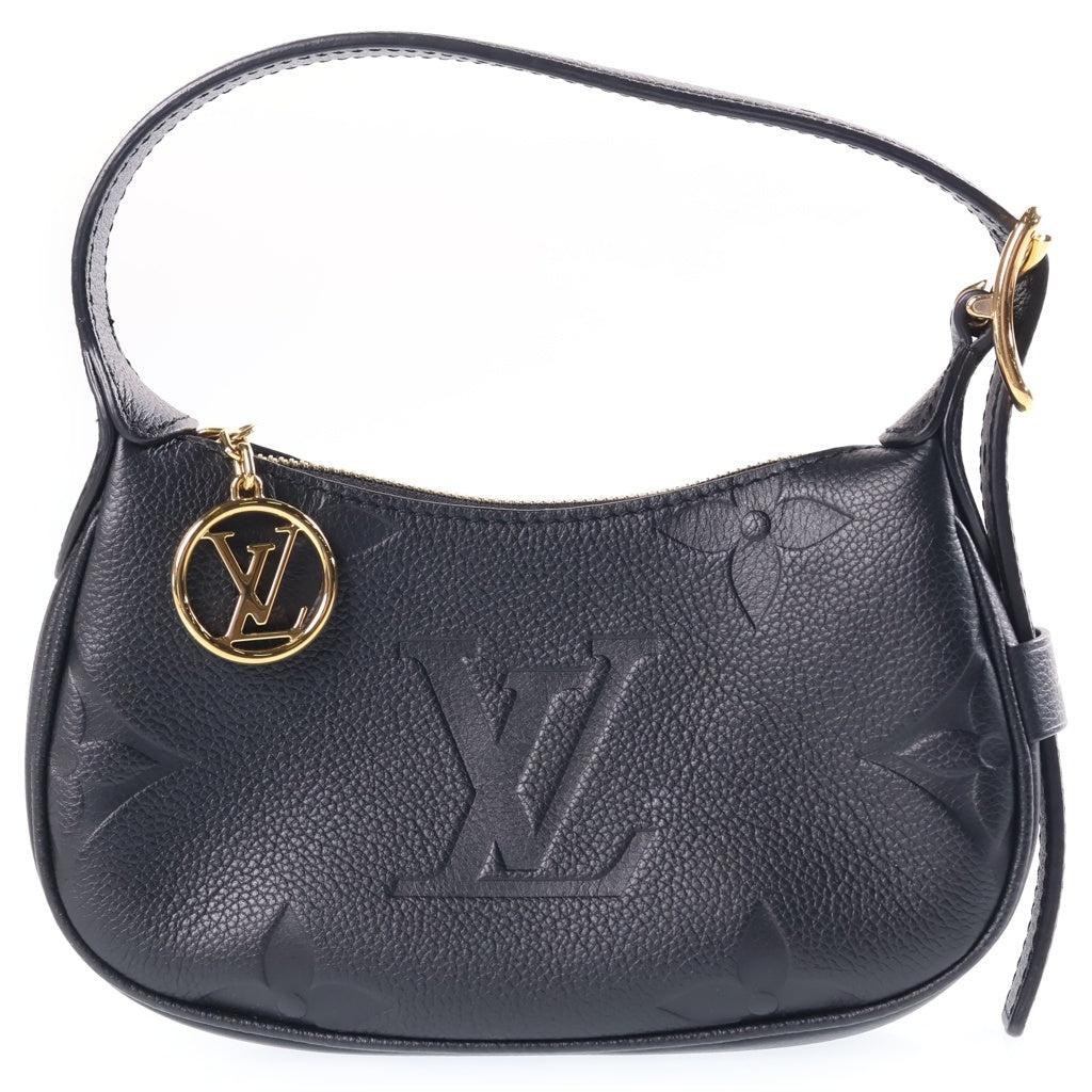 LOUIS VUITTON(ルイヴィトン) ミニムーン ハンドバッグ モノグラム アンプラント レザー ブラック M82391 レディース