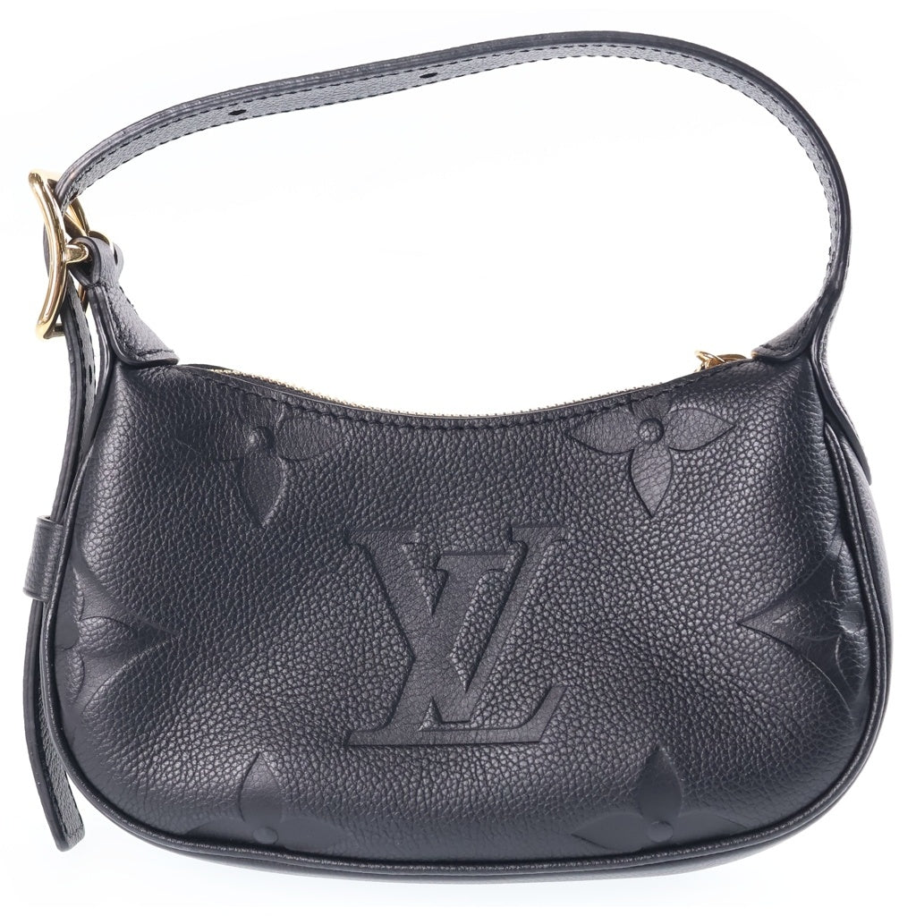 LOUIS VUITTON(ルイヴィトン) ミニムーン ハンドバッグ モノグラム アンプラント レザー ブラック M82391 レディース