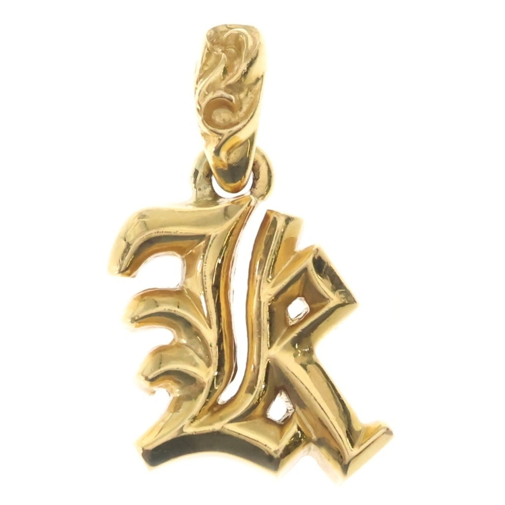 CHROME HEARTS(クロムハーツ) 22K ALPHABET CHARM アルファベットチャーム Kイニシャルチャーム ペンダントトップ ゴールド