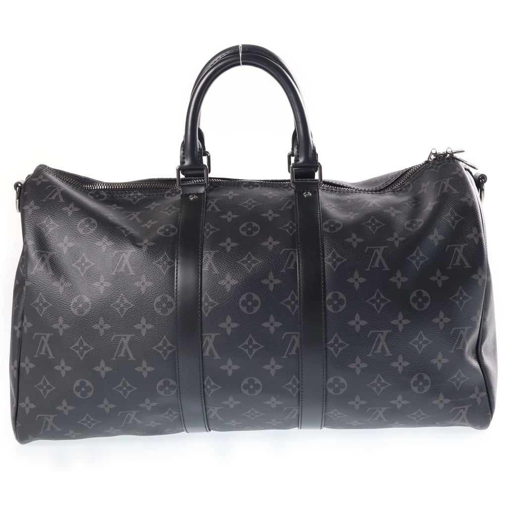 LOUIS VUITTON(ルイヴィトン) キーポル 45 バンドリエール ボストンバッグ モノグラム エクリプス レザー ブラック M40569 レディース