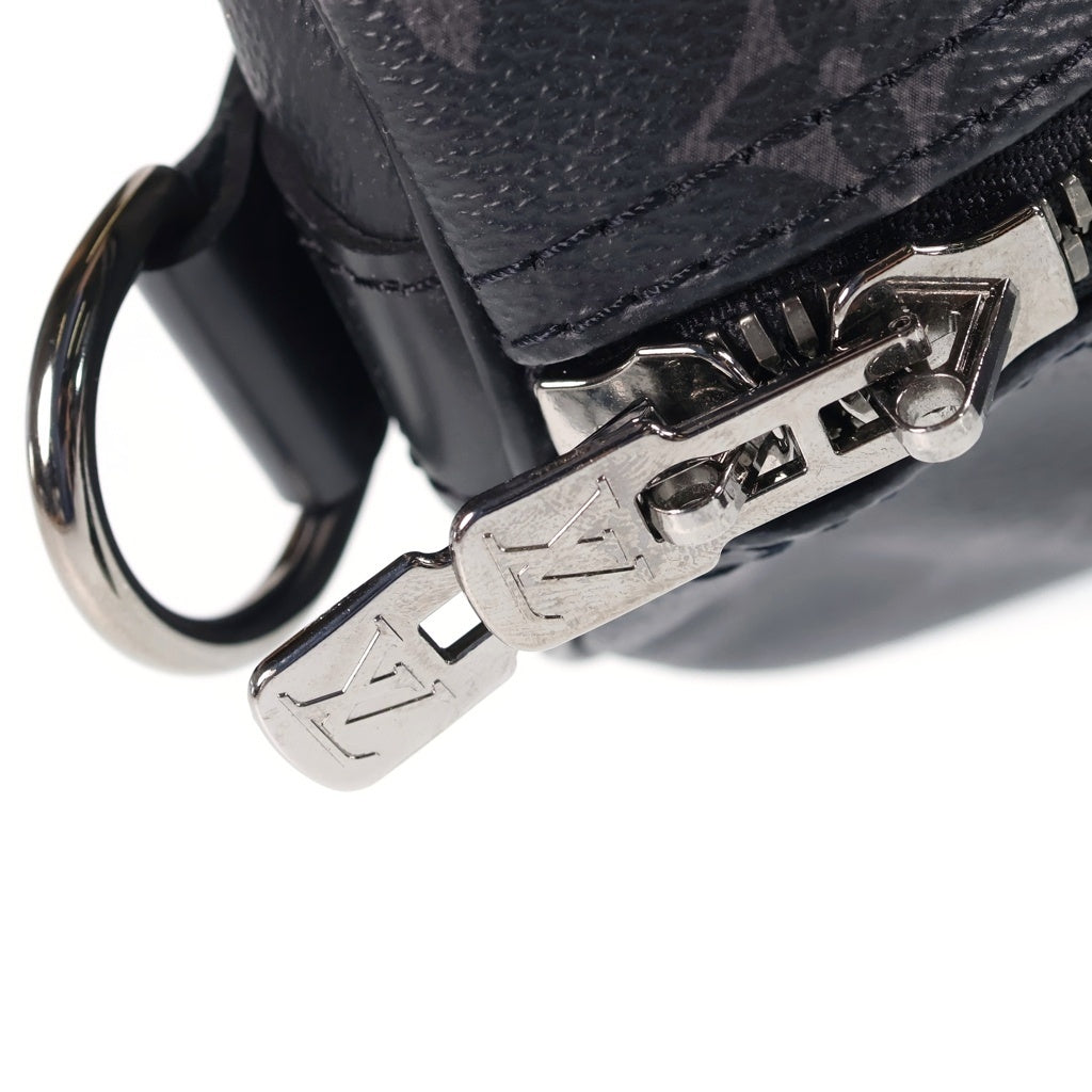 LOUIS VUITTON(ルイヴィトン) キーポル 45 バンドリエール ボストンバッグ モノグラム エクリプス レザー ブラック M40569 レディース