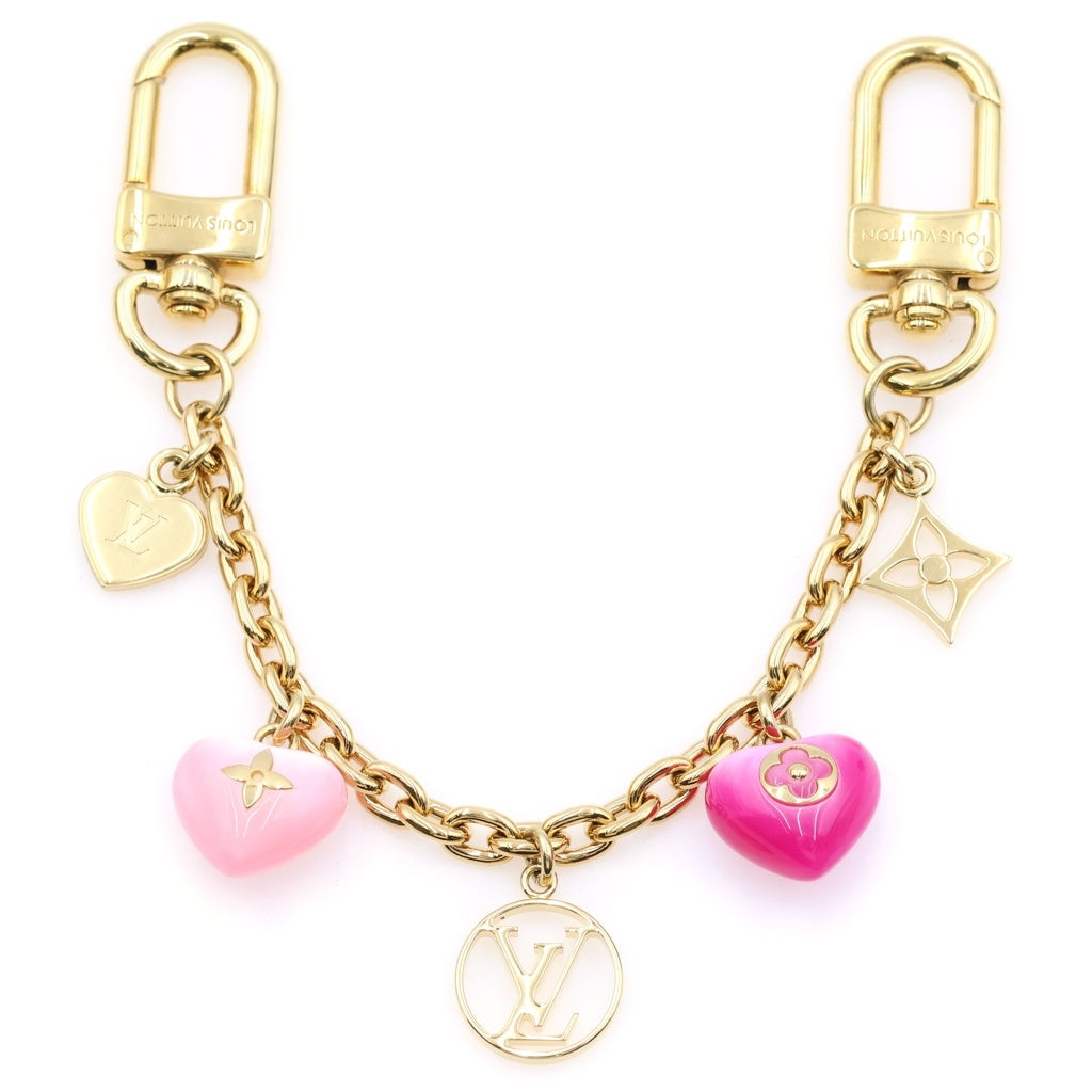 LOUIS VUITTON(ルイヴィトン) ビジューサックチェーンLV バックチャーム モノグラム フラワー GP メッキ M01000 レディース