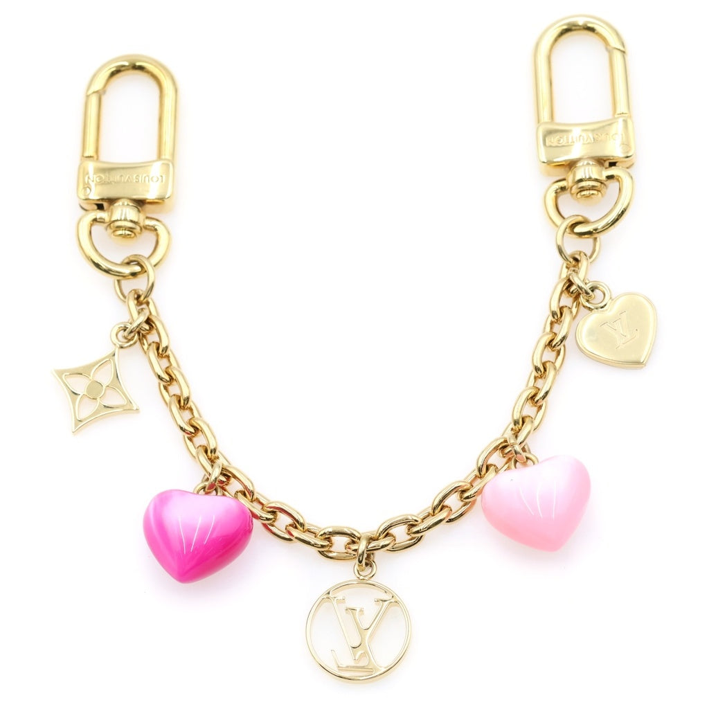LOUIS VUITTON(ルイヴィトン) ビジューサックチェーンLV バックチャーム モノグラム フラワー GP メッキ M01000 レディース