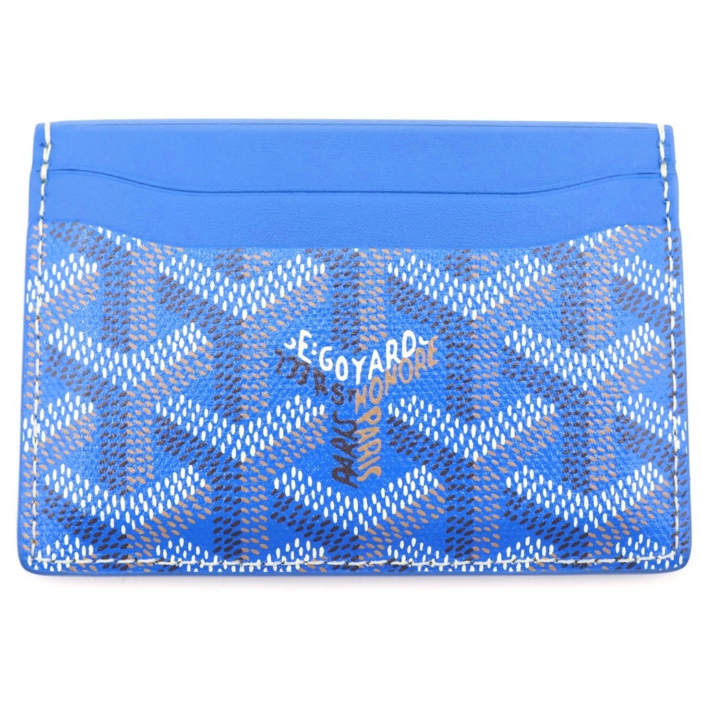 GOYARD(ゴヤール) サンシュルピス カードケース PVCレザー ブルー