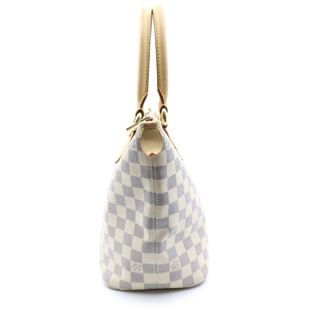 LOUIS VUITTON(ルイヴィトン) ダミエ アズール サレヤPM トートバッグ ハンドバッグ ホワイト PVC×レザー N51186 レディース