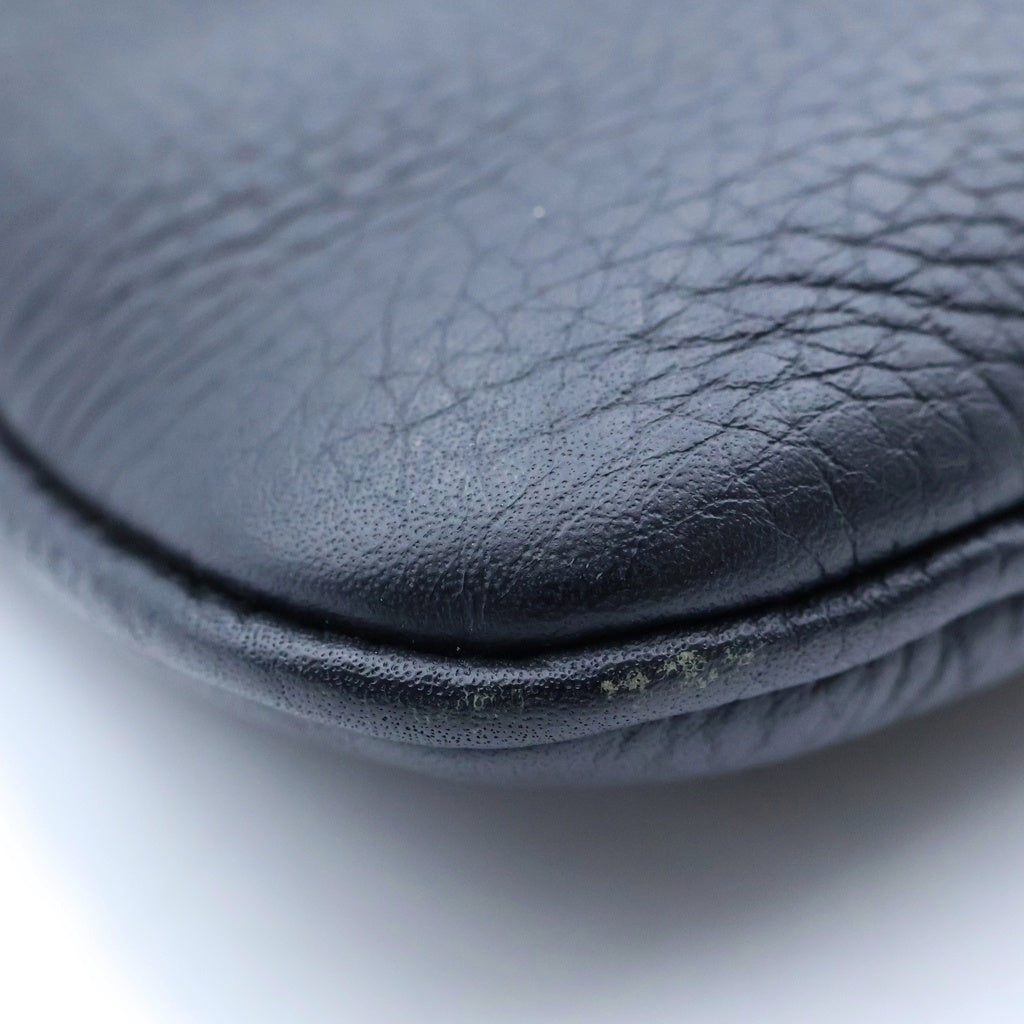 LOEWE(ロエベ) ロゴ ショルダーバッグ ブラック レザー レディース
