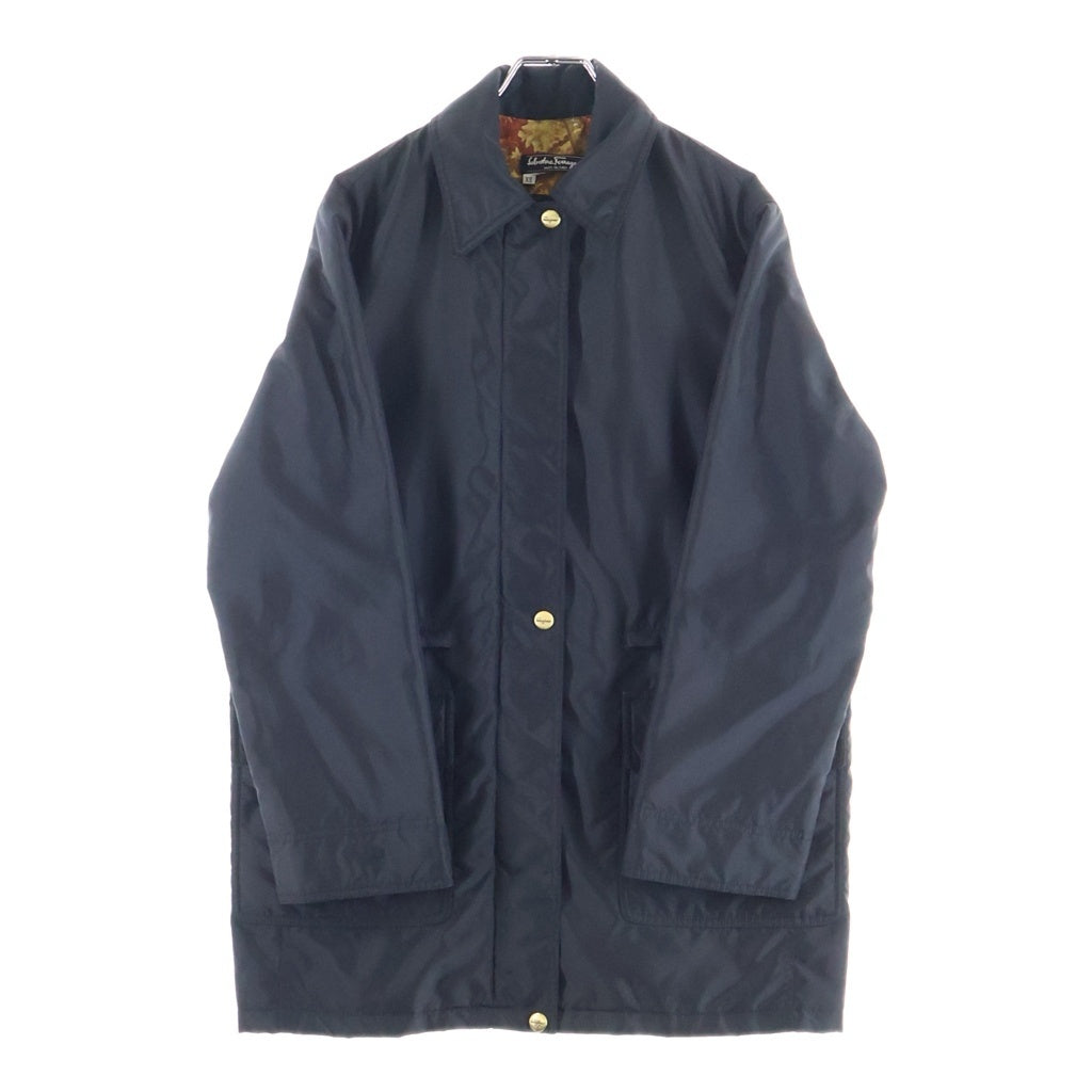 FERRAGAMO(フェラガモ) ブルゾン アニマルスカーフ柄 ブラック ナイロン RN136180843 レディース