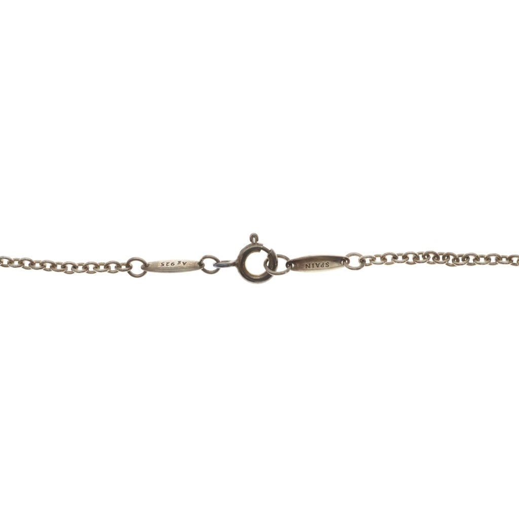 TIFFANY & Co.(ティファニー) オープンハート ラリアット ネックレス ハート パール シルバー 925 レディース