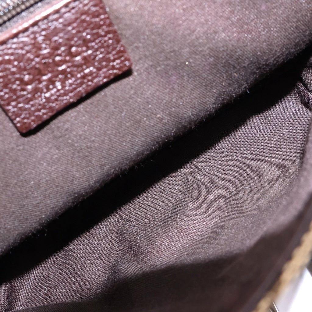 GUCCI(グッチ) GGキャンバス レザー ボディ ウエストバッグ ベージュ 131236 レディース
