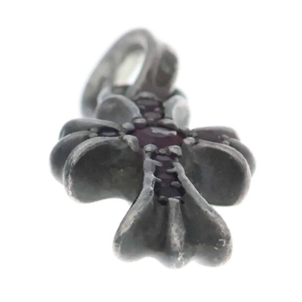 CHROME HEARTS(クロムハーツ) CRS BBYFAT P SAP ベイビーファットクロス PAVE ピンクサファイア ペンダントトップ シルバー