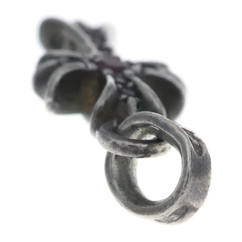 CHROME HEARTS(クロムハーツ) CRS BBYFAT P SAP ベイビーファットクロス PAVE ピンクサファイア ペンダントトップ シルバー