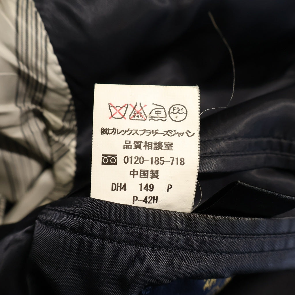 NO BRAND(ノーブランド) ブルックスブラザーズ スーツ セットアップ ストライプ ウール ブラック