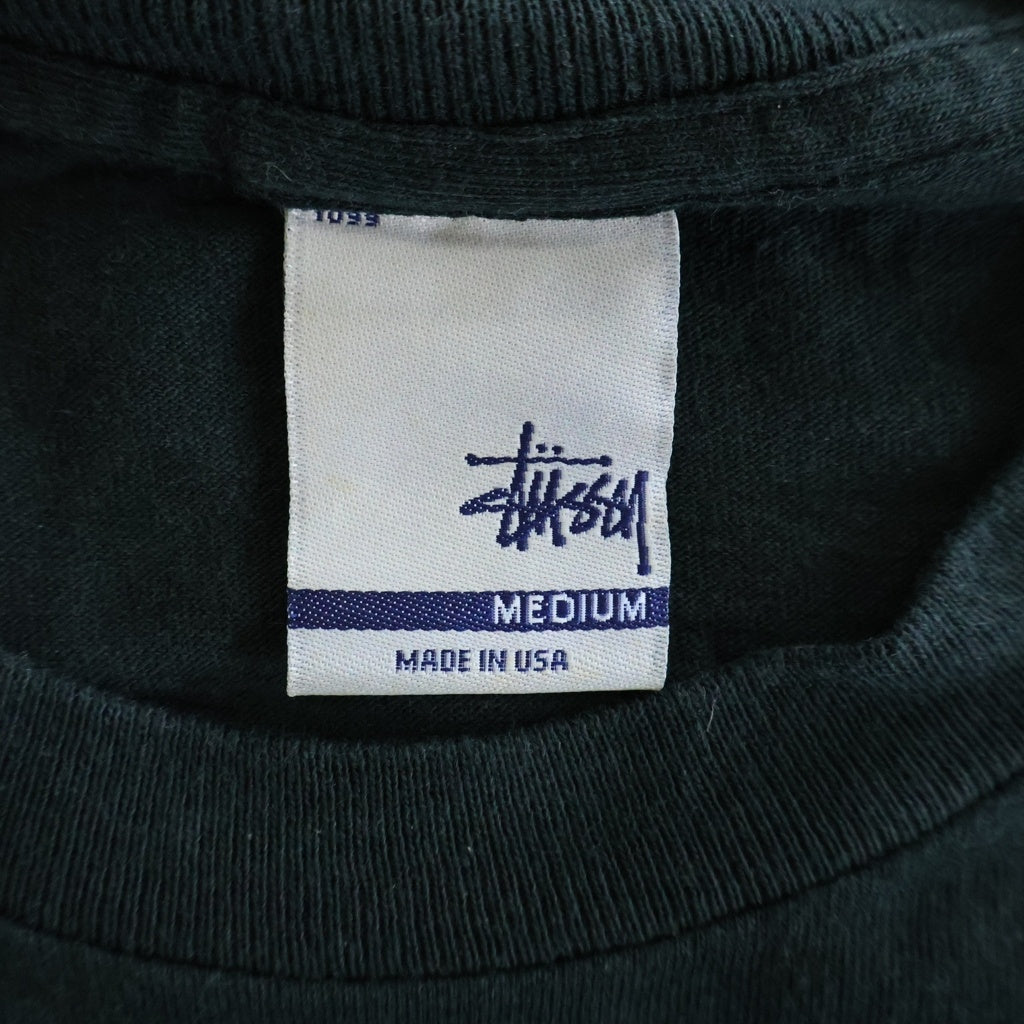 STUSSY(ステューシー) 00s OLD 半袖Tシャツ カットソー 銀タグ USA製 ダークグリーン