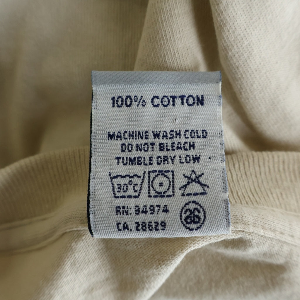 STUSSY(ステューシー) 00s OLD Opposite World Tee 反対語プリント 半袖Tシャツ カットソー 銀タグ ベージュ