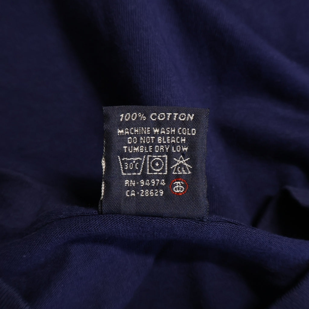 STUSSY(ステューシー) ×WTAPS 90s OLD Drip Technique ダブルタップスコラボ 両面プリント 半袖Tシャツ カットソー 紺タグ USA製 ネイビー
