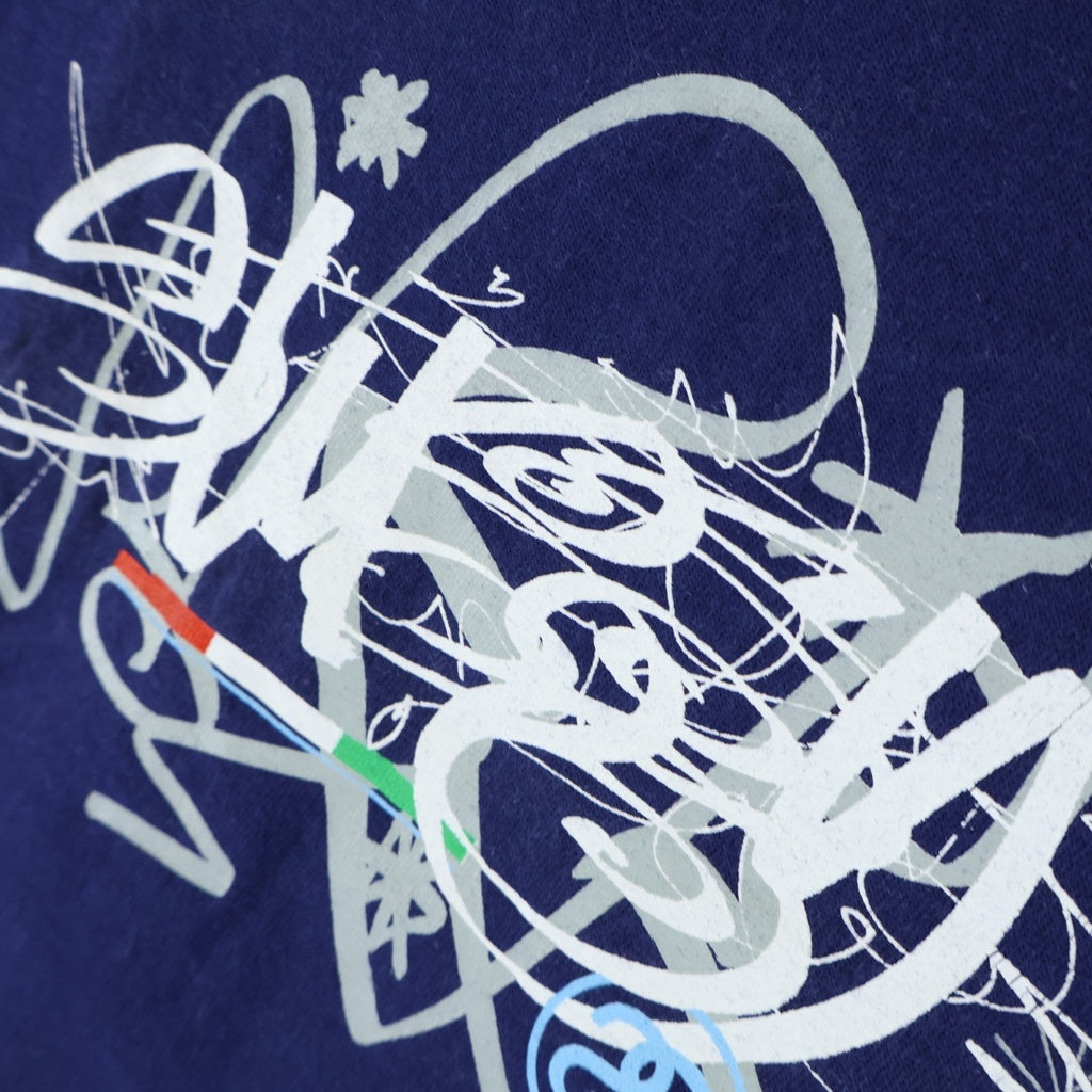 STUSSY(ステューシー) 90s OLD Eric Haze Tagging Tee エリックヘイズ タギング 半袖Tシャツ カットソー 紺タグ ネイビー