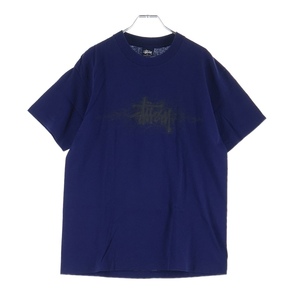 STUSSY(ステューシー) 90s OLD Noise Logo S/S Tee ノイズロゴ 半袖Tシャツ カットソー 紺タグ USA製 ネイビー