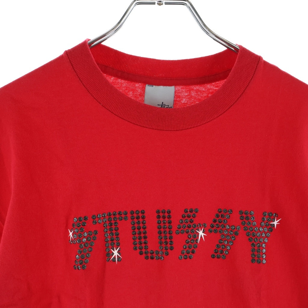 STUSSY(ステューシー) 00s OLD KISS Prody Tee キス パロディ 半袖Tシャツ カットソー 銀タグ USA製 レッド