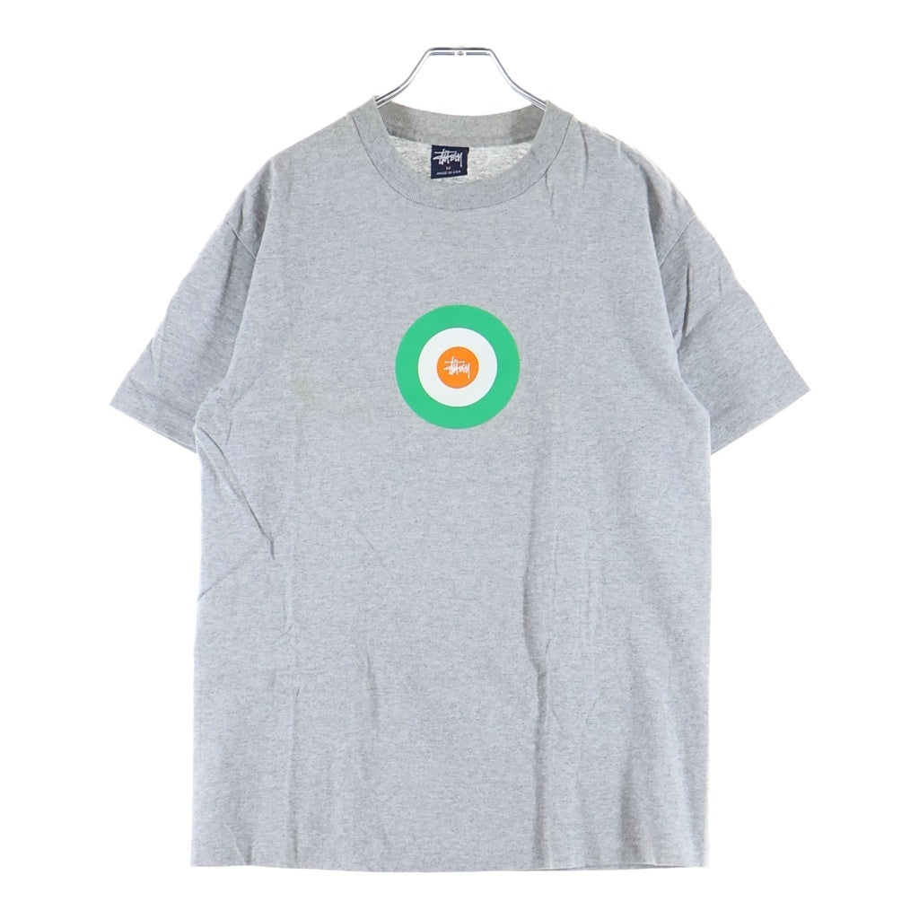 STUSSY(ステューシー) 90s OLD Target Mark Tee ターゲットマーク 半袖Tシャツ カットソー USA製 紺タグ グレー