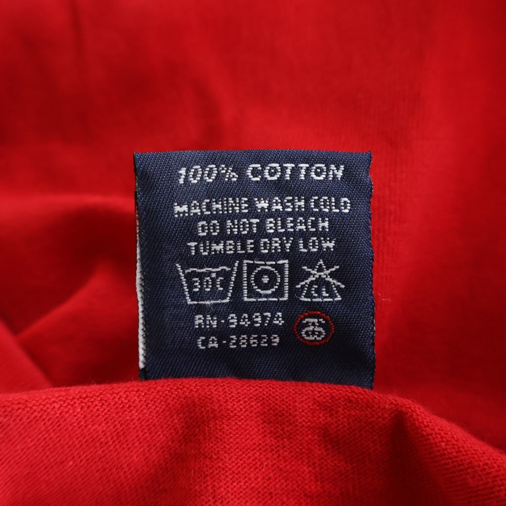 STUSSY(ステューシー) 90s OLD Box Logo S/S Tee ボックスロゴ 半袖Tシャツ カットソー 旧タグ USA製 レッド