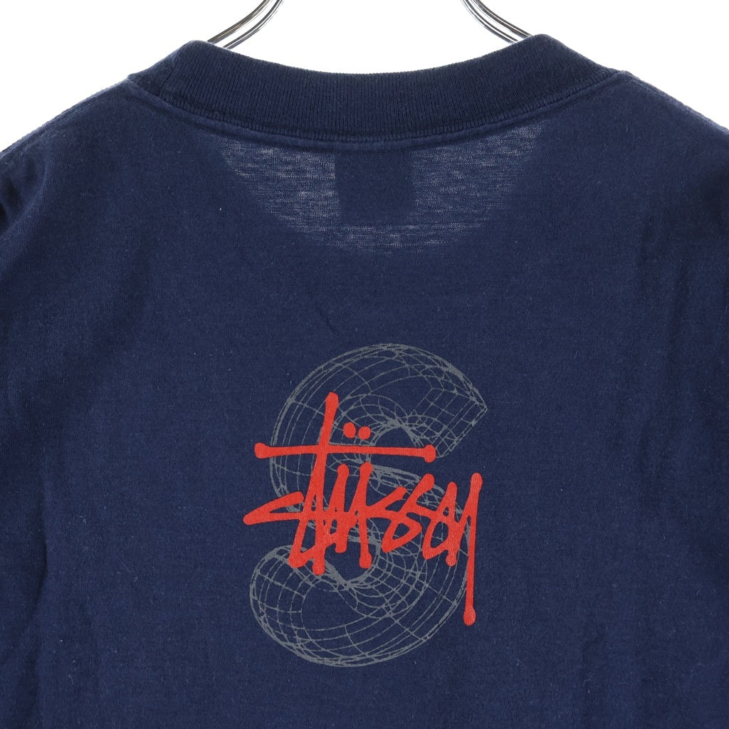 STUSSY(ステューシー) 90s OLD Tagging Logo Tee タギング ロゴプリント 半袖Tシャツ カットソー 紺タグ ネイビー