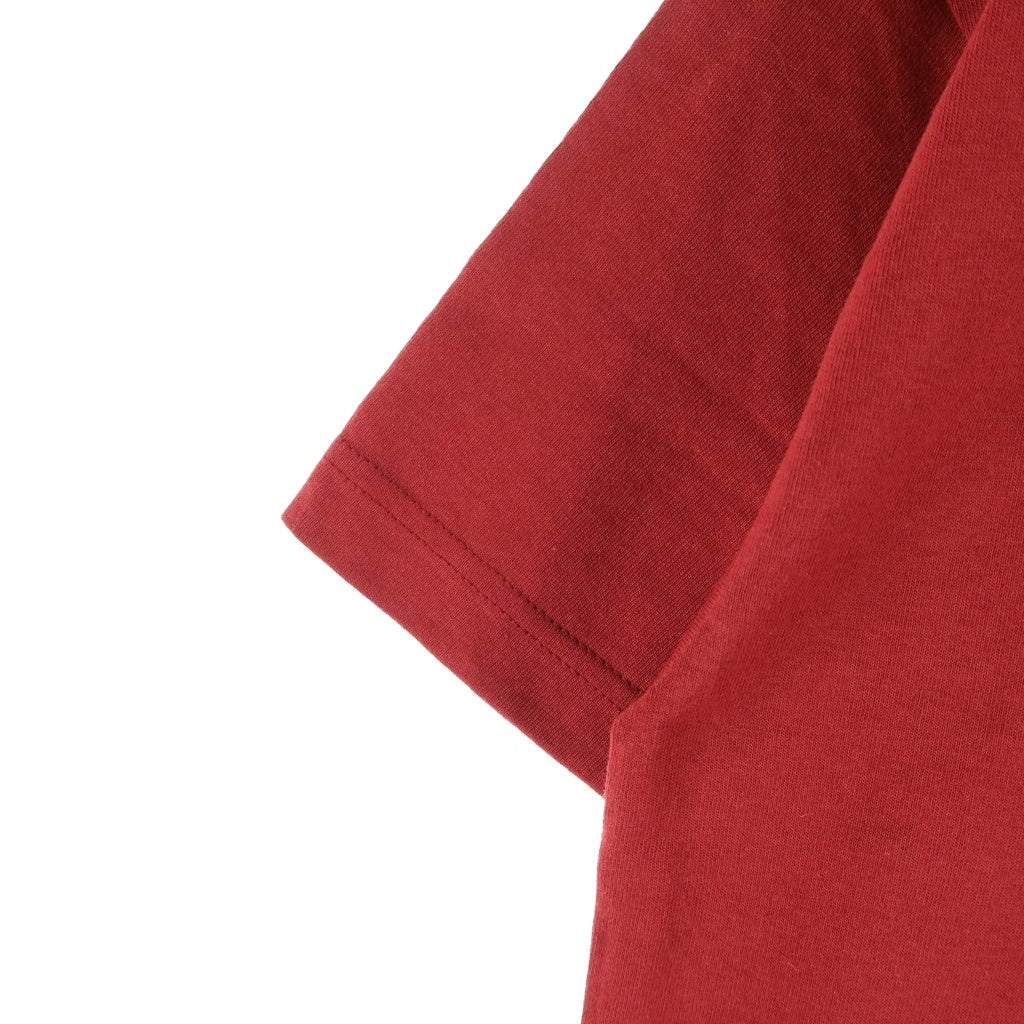 STUSSY(ステューシー) 90-00s OLD STUSSY CORNER SPOT 半袖プリントTシャツ カットソー コットン レッド