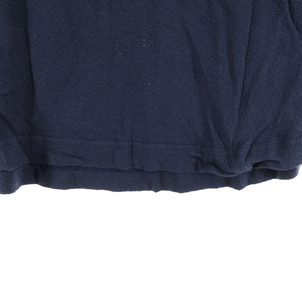 STUSSY(ステューシー) 90s OLD コットンメッシュ切り替え 半袖Tシャツ カットソー ネイビー
