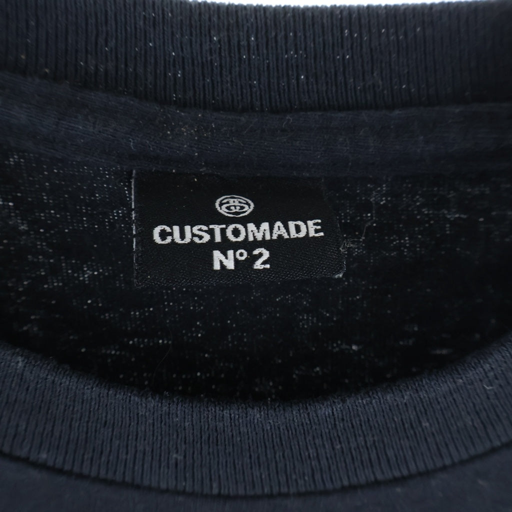 STUSSY(ステューシー) 00s OLD CUSTOMADE フランケンシュタイン 半袖Tシャツ カットソー ブラック
