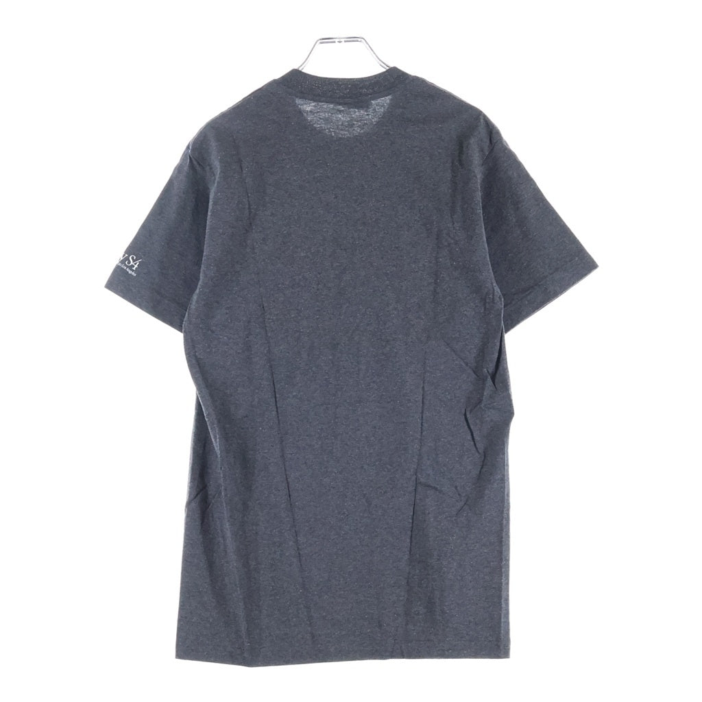 STUSSY(ステューシー) 00s OLD Apple Mac Think International アップルパロディロゴ 半袖Tシャツ カットソー 銀タグ グレー