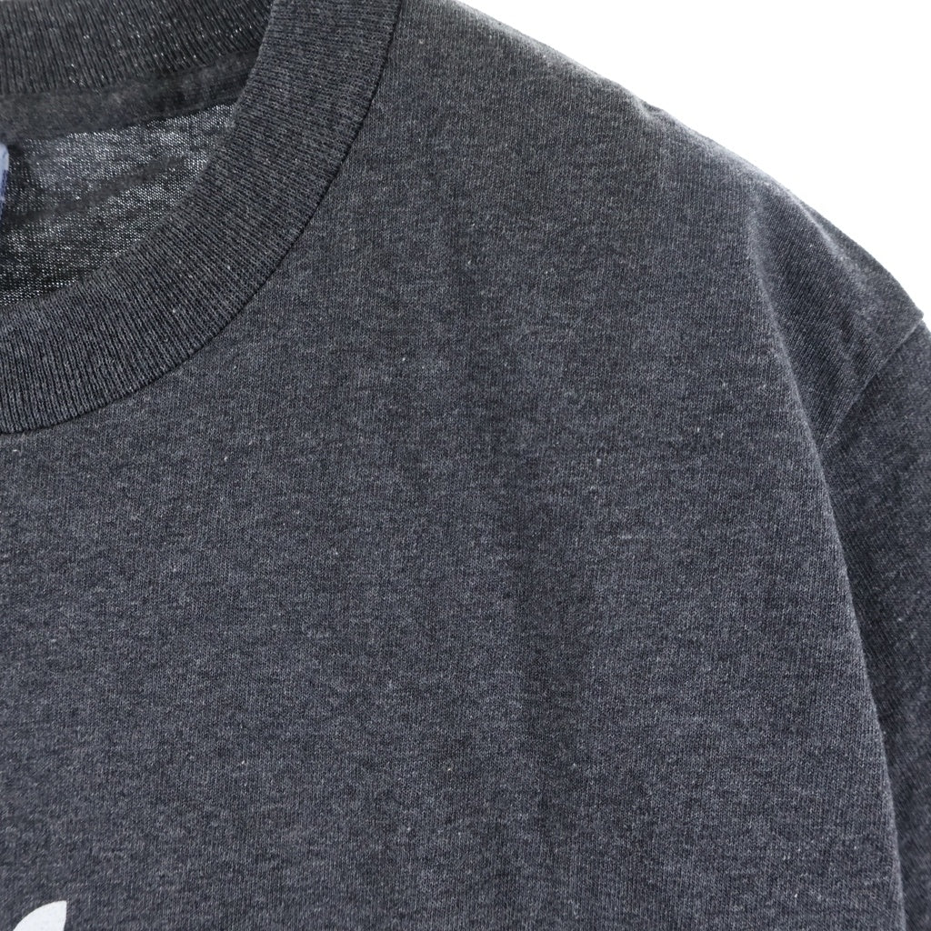 STUSSY(ステューシー) 00s OLD Apple Mac Think International アップルパロディロゴ 半袖Tシャツ カットソー 銀タグ グレー