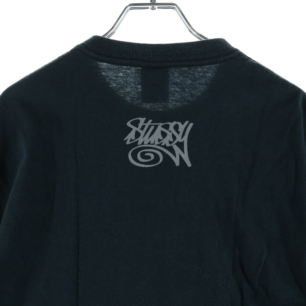 STUSSY(ステューシー) ×Eric Haze 00s OLD Crown Logo Tee エリックヘイズ クラウンロゴ 半袖Tシャツ カットソー 銀タグ ブラック