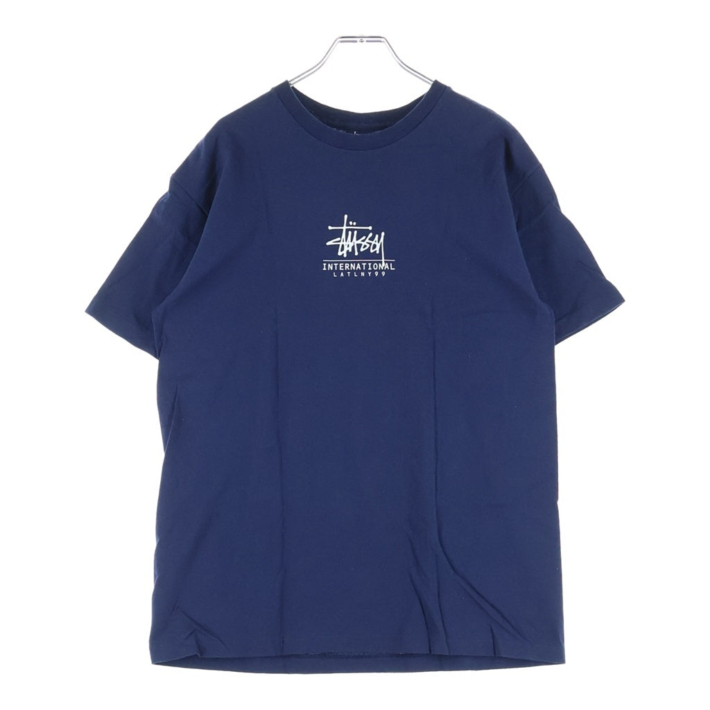 STUSSY(ステューシー) 90s OLD 1999 World Tour Tee 両面プリント 半袖Tシャツ カットソー ネイビー