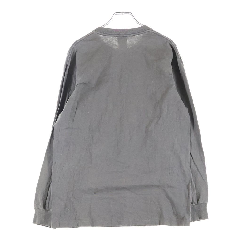 STUSSY(ステューシー) 00s OLD Monogram Parody L/S Tee モノグラムパロディ 長袖Tシャツ ロンT カットソー ナンバー4 グレー