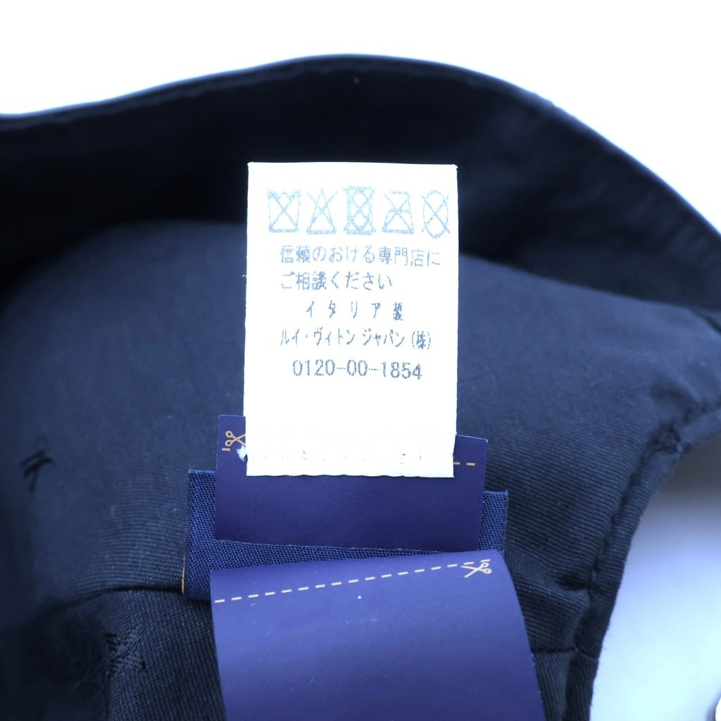 LOUIS VUITTON(ルイヴィトン) モノグラム シャドウ レザー ベースボールキャップ 帽子 ブラック M5473L レディース