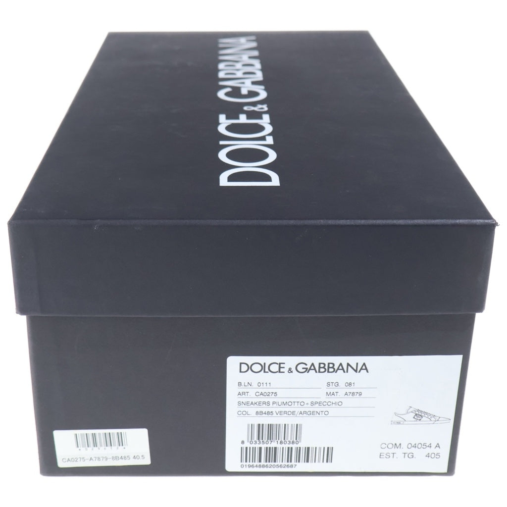 DOLCE & GABBANA(ドルチェアンドガッバーナ) カモフラージュ ローカット スニーカー 迷彩 グレージュ/カーキ/シルバー