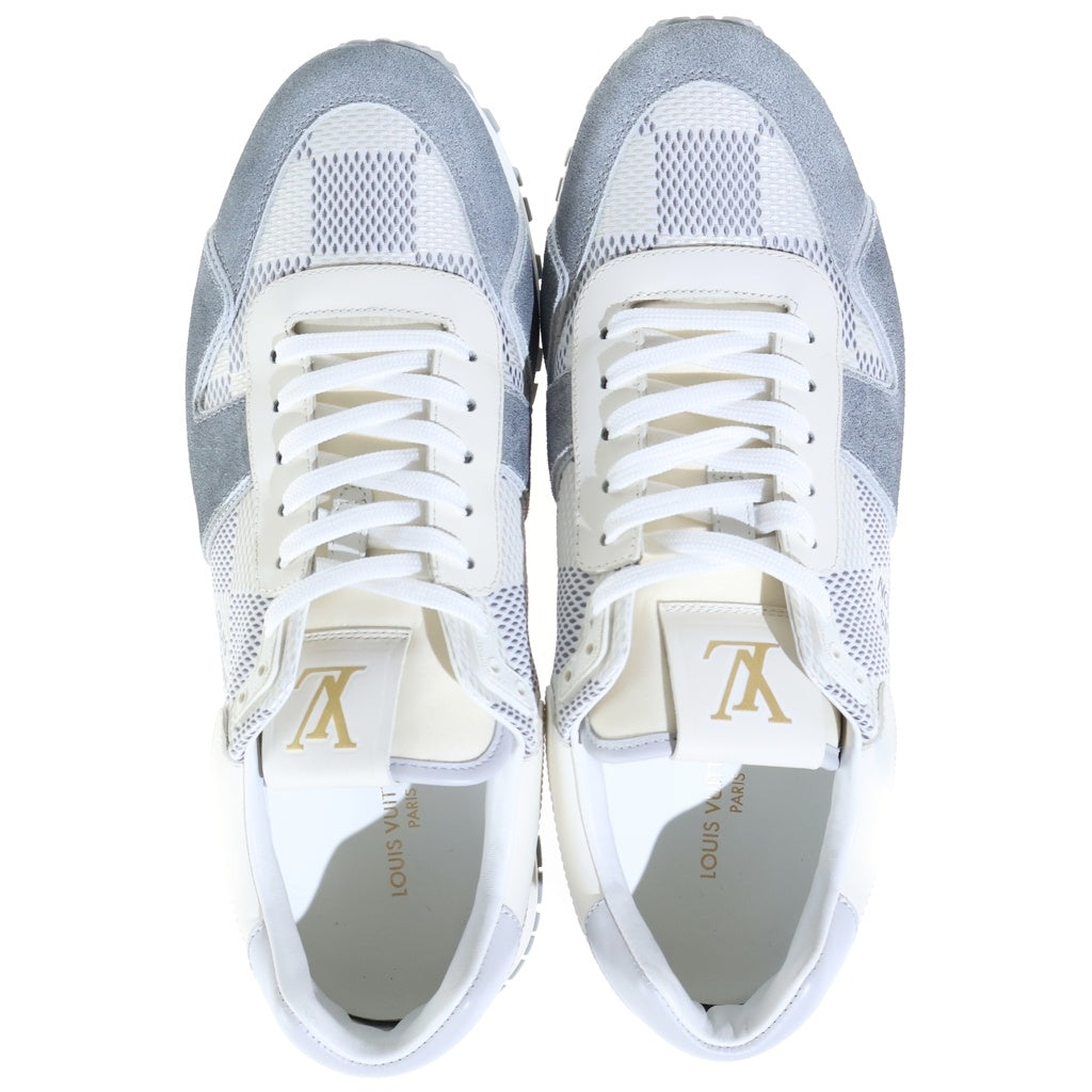 LOUIS VUITTON(ルイヴィトン) LV Run Away Line Sneaker ランアウェイ ライン ローカットスニーカー シューズ スエード ホワイト/グレー 1A9FEW