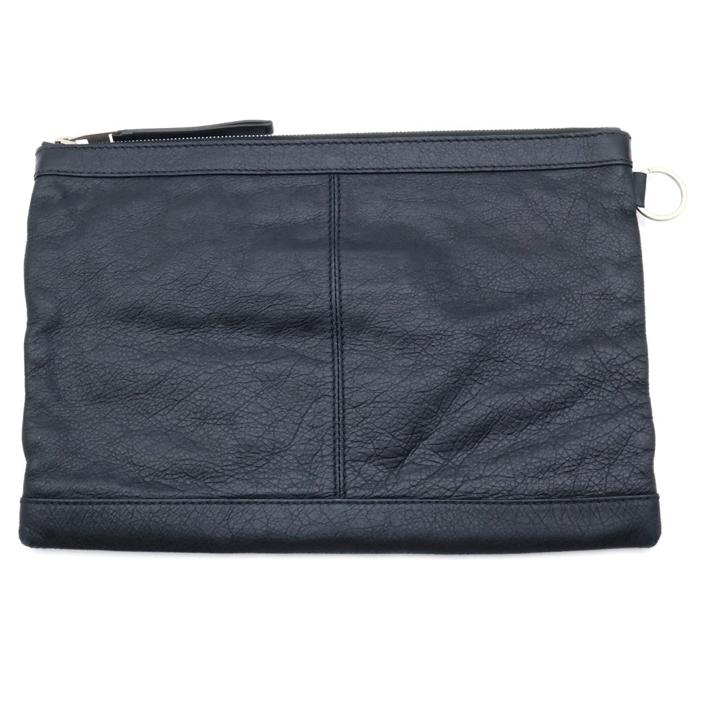 BALENCIAGA(バレンシアガ) クラシッククリップ M クラッチバッグ セカンドバッグ レザー ブラック 538735