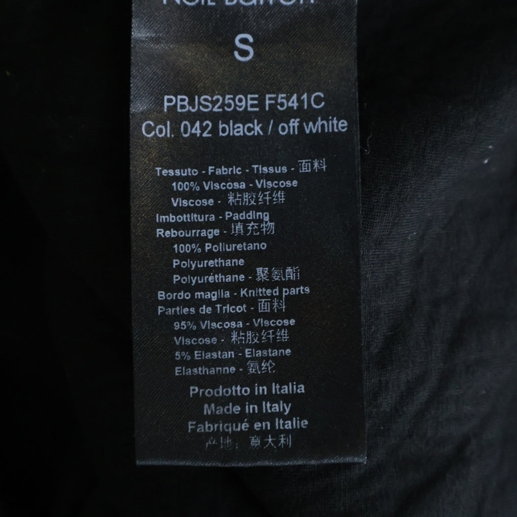 Neil Barrett(ニール バレット) サンダー刺繍 クルーネック プルオーバー スウェット トレーナー ブラック PBJS259E F541C