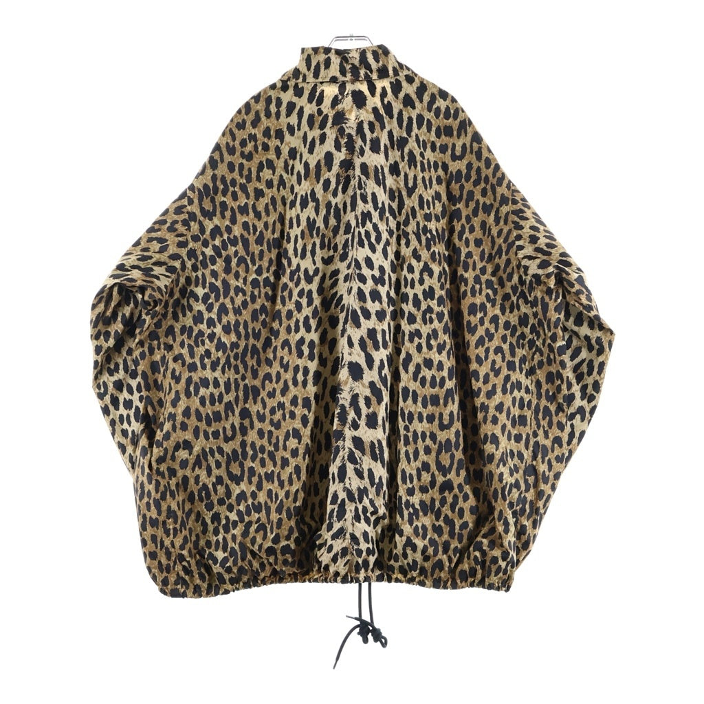 BALENCIAGA(バレンシアガ) 20SS Leopard Print Nylon Jacket レオパードプリント ナイロン コーチジャケット スナップボタン ブラウン/ブラック 571092 TGL34