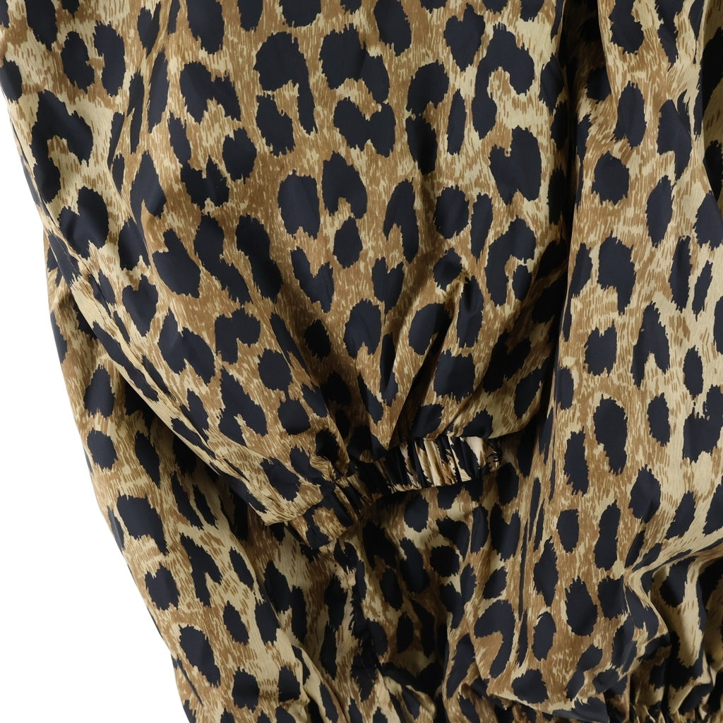 BALENCIAGA(バレンシアガ) 20SS Leopard Print Nylon Jacket レオパードプリント ナイロン コーチジャケット スナップボタン ブラウン/ブラック 571092 TGL34