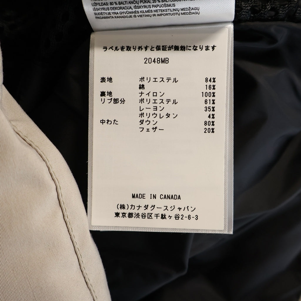CANADA GOOSE(カナダグース) Wyndham Parka Black Label ウィンダムパーカ ダウンジャケット フード グレー 2048MB