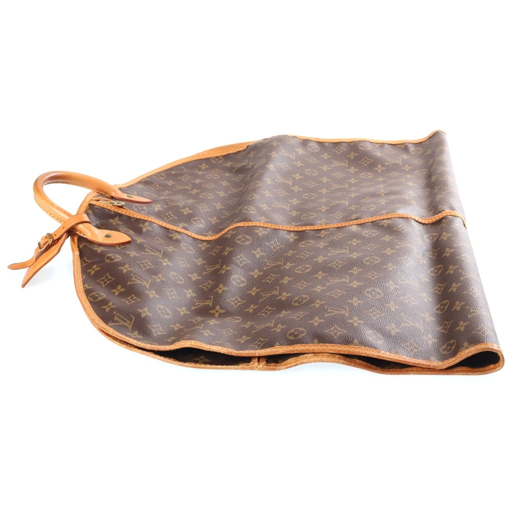 LOUIS VUITTON(ルイヴィトン) モノグラム サックドゥポルトマントー ガーメントケース カバー ブラウン レザー×PVC M23542