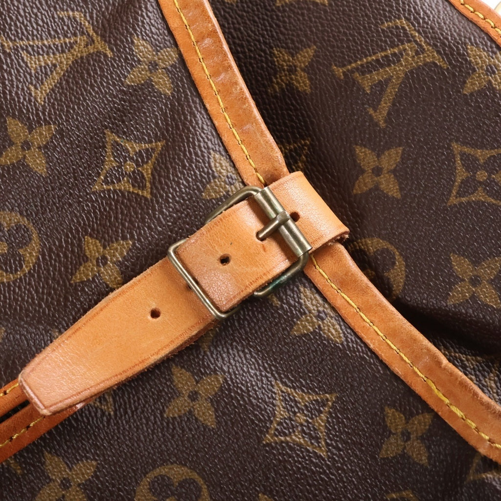 LOUIS VUITTON(ルイヴィトン) モノグラム サックドゥポルトマントー ガーメントケース カバー ブラウン レザー×PVC M23542