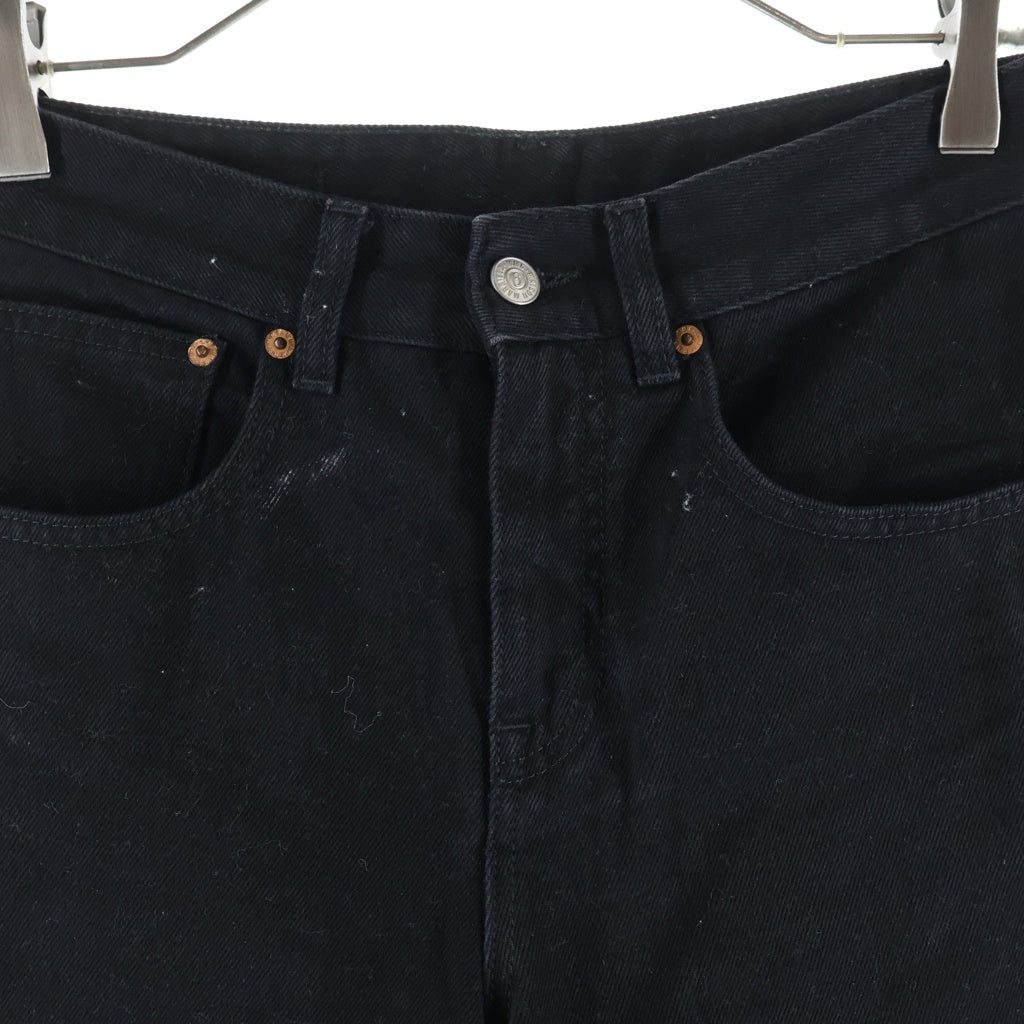 MM6 Maison Margiela(エムエムシックスメゾンマルジェラ) コントラスト パネル ジーンズ パンツ 綿 ブラック/ブルー S52LA0142 レディース