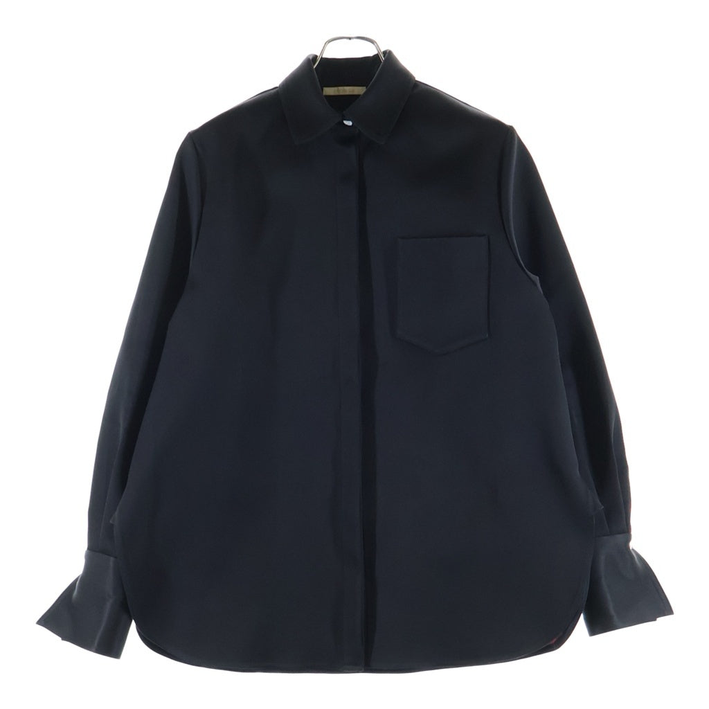 Peter Do(ピーター ドゥ) 19FW オーバーサイズ シャツ ジャケット アウター サテン ブラック/ピンク PD-FW19-417 レディース