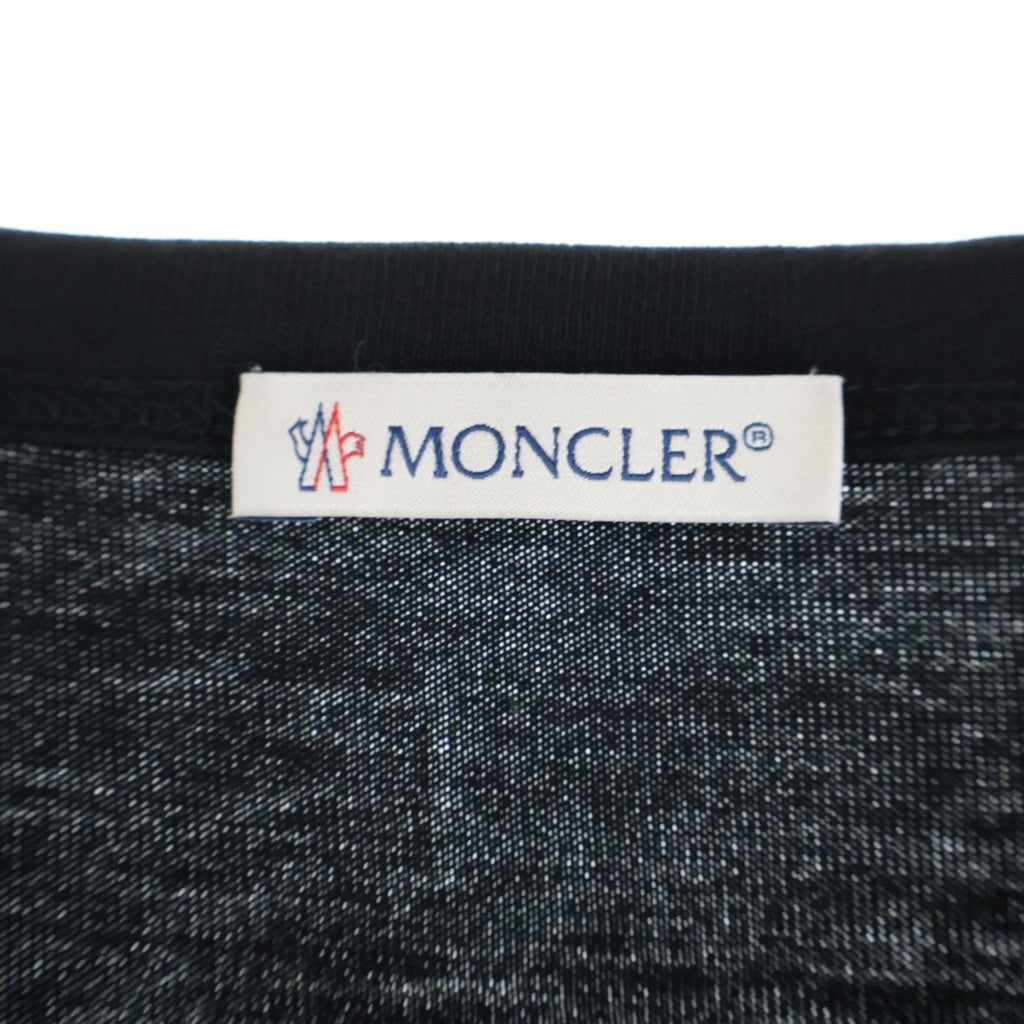 MONCLER(モンクレール) MAGLIA T-SHIRT 半袖プリントTシャツ クルーネック カットソー ブラック F10918C70410