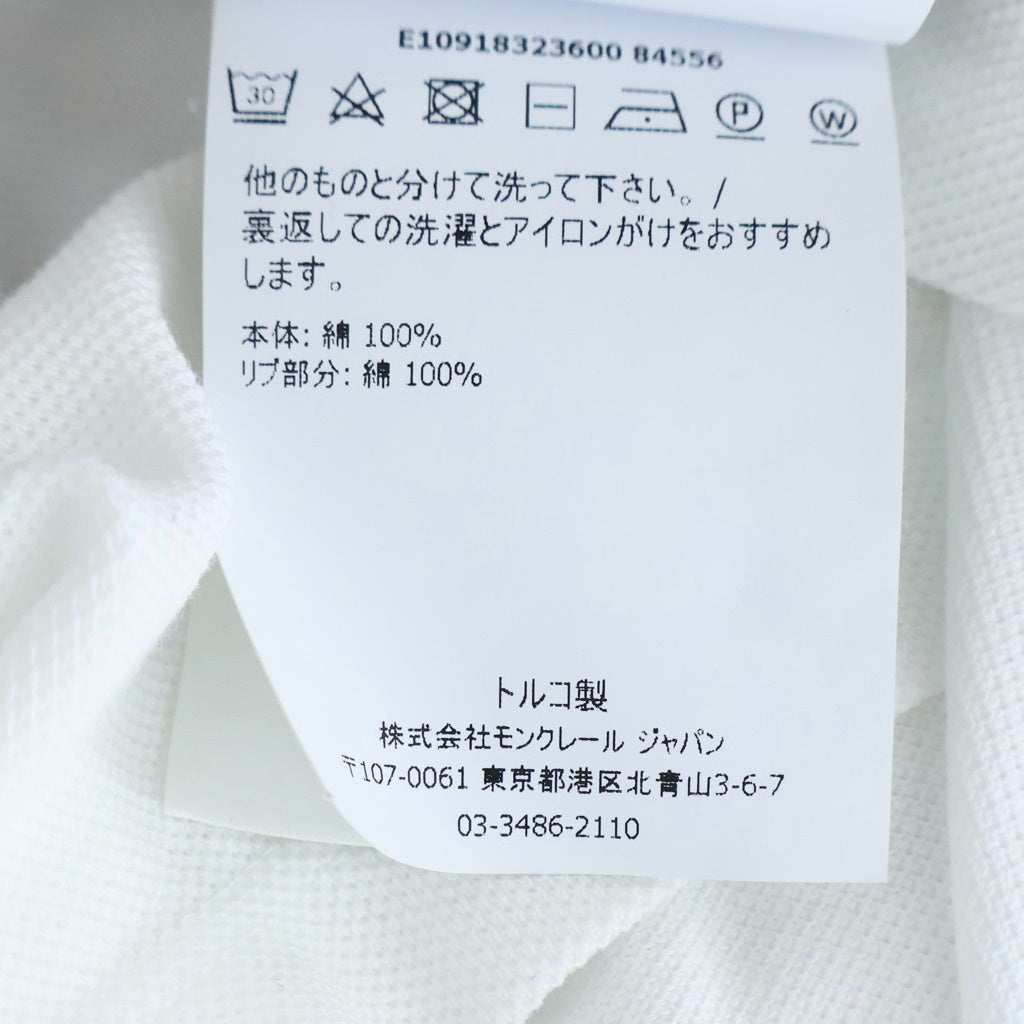 MONCLER(モンクレール) GENIUS2 1952 MAGLIA POLO MANICA CORTA ジーニアス ワッペン ポロシャツ ホワイト E10918323600