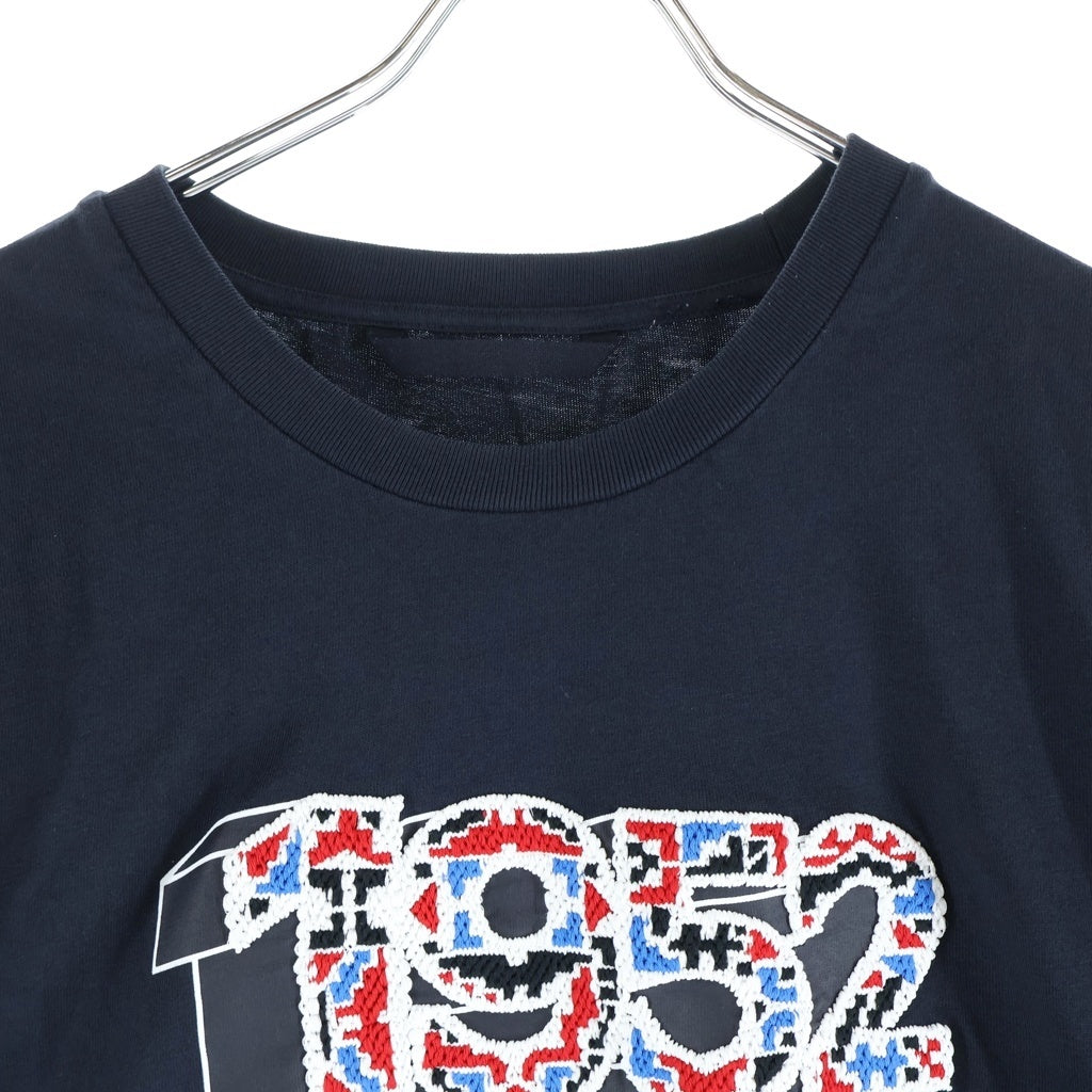 MONCLER(モンクレール) 1952刺繍ロゴ Tシャツ カットソー ブラック F10928C71310